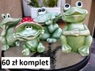żaby ogrodowe komplet żab żabki z gipsu dekoracja - 12