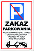 Tabliczki, tabliczka Parking tylko dla klientów różne rozmia - 5