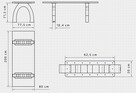 Nogi pająk stołu 3D bryłowe ławy biurka stolika loft noga - 3