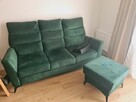Sofa z funkcją spania, kanapa butelkowa zieleń - 2