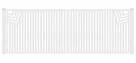 Brama typ CLASSIC - 4,00 x 1,25 m - 11