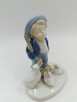 Porcelana figura Chłopiec z trzema gąskami - 6