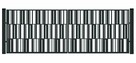 Brama typ MODERN - 4,00 x 1,25 m - 2