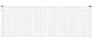 Brama typ CLASSIC A - 4,00 x 1,50 m - 2