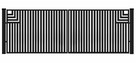 Brama typ CLASSIC A - 4,00 x 1,50 m - 4