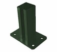 Stopa słupka 80x80 mm - antracyt , brązowy , czarny , szary - 5