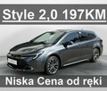 Toyota Corolla Style 2,0 196KM Kamera Super Niska Cena Dostępny od ręki 1594 zł - 1