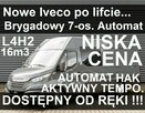 Iveco Daily 35S18A8H V L4H2 16M3 7-os. Kamera Hak Drzwi 270.Aktywny Tempo. Od ręki !!  2776zł - 1