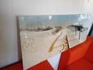 Obraz na szkle szklany salon 125x50 obrazy plaża piasek - 8