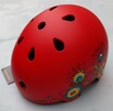 S kask dla dziewczynki Corsa S 48-54 cm czerwony z kwiatkami - 8