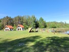 Gotowy biznes: 1,5ha: staw + 2 domki 35m2 + dom - 9