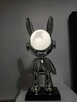 Unikatowa, lampka, chromowana figurka królika - 2