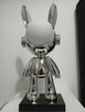 Unikatowa, lampka, chromowana figurka królika - 5
