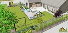 Projekt ogrodu, tarasu, przedogródka, Wizualizacje 3D - 7