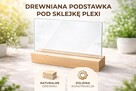 Drewniane stojaki podstawki pod sklejkę plexi ekspozycji - 2