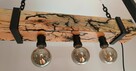 Lampy wiszącej w stylu loft / industrial, stylowa drewno+met - 3