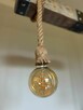 Stylowa lampa wisząca w klimacie loft/rustykalnym, belka dre - 4