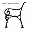 Nogi żeliwne do ławki stołu deska ławkowa kociołek żeliwny - 7
