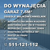 Garaż/Magazyn 7,5m2 os. Majków/Chmielnik monitoring, prąd - 5