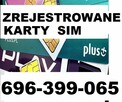 Zarejestrowana KARTA SIM polska ANONIMOWA rejestracja SIM