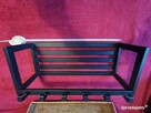 Wieszak stylowy ścienny czarny Szer. 60cm i wys. na 24cm. - 9