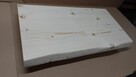 Blat DREWNIANY z naturalną krawędzią 40x75cm gr 4,5cm z drew - 8