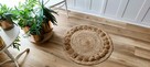 Śliczny, okrągły DYWAN naturalny z juty / boho / retro - 8