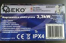 Nagrzewnica elek GEKO G80401 3,3kW Grzejnik Dmuchawa Piecyk - 7