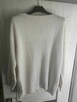 Sweter Biały sweterek ażurowy damski Oversize - 5