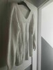 Sweter Biały sweterek ażurowy damski Oversize - 3