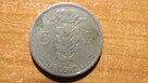 Moneta 5 FR Belgia 1950 - 2