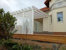 Taras drewniany, zadaszenie tarasu, architektura ogrodowa - 3