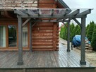 Taras drewniany, zadaszenie tarasu, architektura ogrodowa - 7