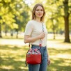 Torebka Fale Różowe Mała Sakiewka - 7