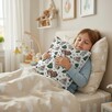 Bawełniana Poszewka Na Poduszkę 40x40 – Jeżyk, Miś i Spółka - 5