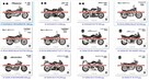 Grafiki motocykle do druku kubki, poduszki, odzież - 15