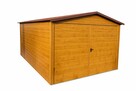 Garaż blaszany 3x5 drewnopodobny dwuspadowy
