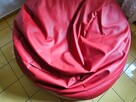 Duża czerwona pufa sofa Fatty 2 os.- Mega wygodna - Ekoskóra - 6