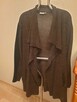Kardigan brązowy M / L narzutka z kieszeniami - 4
