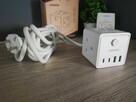 Kostka Rozgałęźnik Adapter USB C Przedłużacz Elektryczny - 5