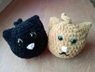 Zawieszka pluszowa kot amigurumi - 2