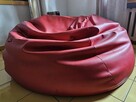 Duża czerwona pufa sofa Fatty 2 os.- Mega wygodna - Ekoskóra - 5
