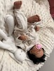 Reborn śpiący latynoska 48cm Nowy bobas lalka włosy rzęsy - 11