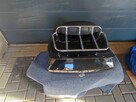 Kufer na motor czarny połysk z oparciem. - 2