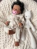 Reborn śpiący latynoska 48cm Nowy bobas lalka włosy rzęsy