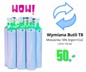 WYMIANA BUTLI – GAZ MIX 18 (Argon 82% + CO2 18%) - 2