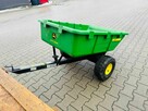 Przyczepka John Deere 10P z wywrotem! do traktorka kosiarki - 2