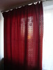 Zaslony ciemne czerwone 4 szt,, firanki - 6