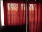 Zaslony ciemne czerwone 4 szt,, firanki - 7