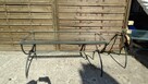 Stół 150x80 ogrodowy kute metalowe ze szkłem Dostępne 2 szt - 4